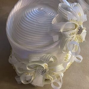 My Mom’s Beautiful White Church Hat